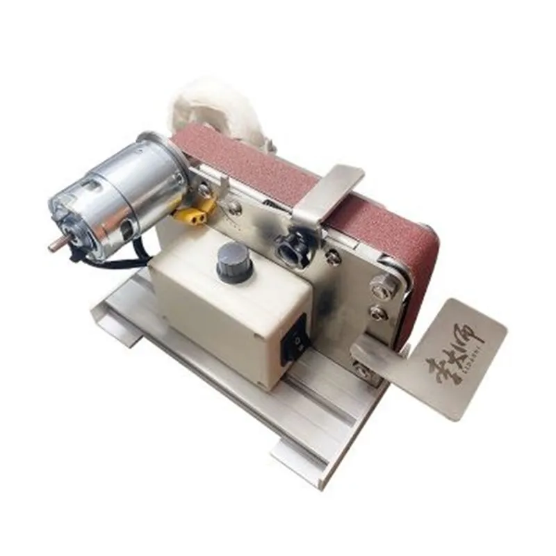

SD-02 Small Mini Electric Belt Machine Polishing Machine Grinding Machine Fixed Angle Grinding Machine Open V Blade Machine DIY