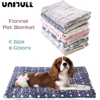 soft flannel thickened pet soft fleece pad pet blanket bed mat for puppy dog cat sofa cushion home rug keep warm sleeping comfor