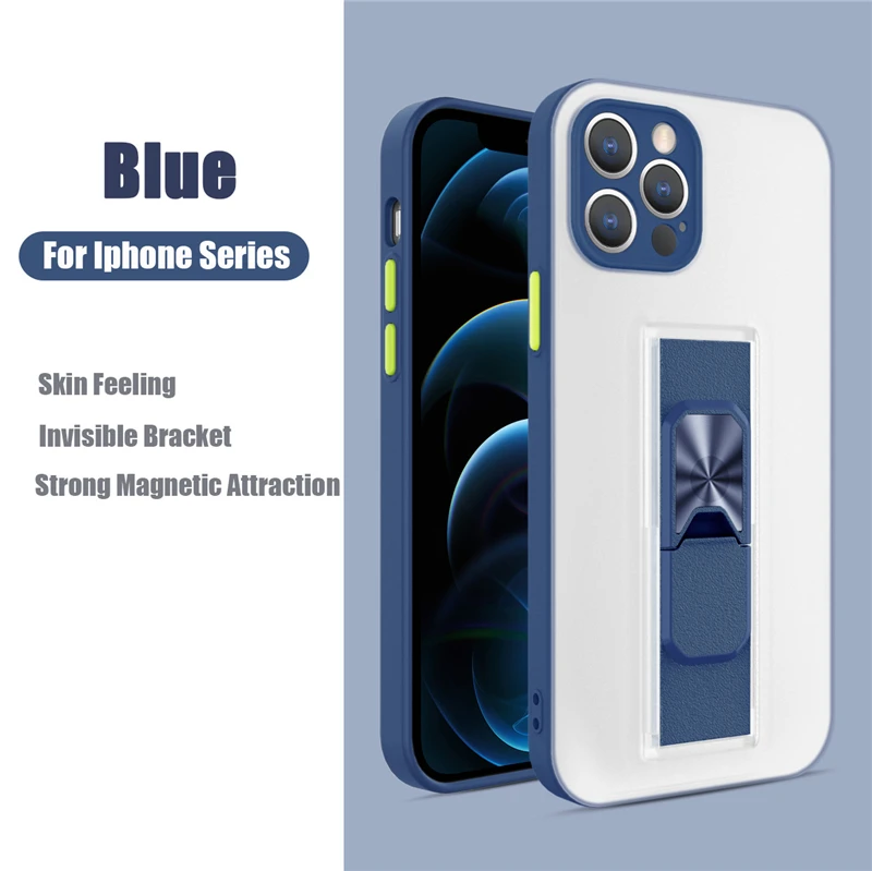 Магнитный чехол с ремешком на запястье для телефона iPhone 12Pro Max 11 XR XS X 8 7 Plus 12Mini 11Pro