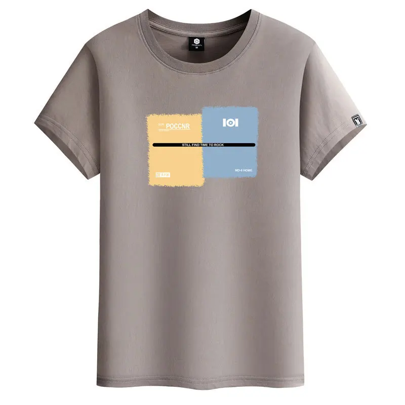 

2021 Новинка в Корейском стиле; Сезон лето; Круглый вырез; На каждый день Ins футболка S-6xl размера плюс свободная повседневная мужская футболка ...