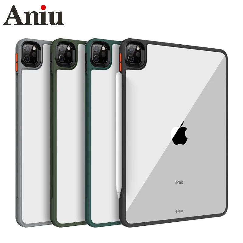 

Защитный чехол для планшета iPad Pro 11 12.9, чехол 2021, ультратонкий ударопрочный чехол, прозрачная задняя крышка для iPad Pro 11 дюймов