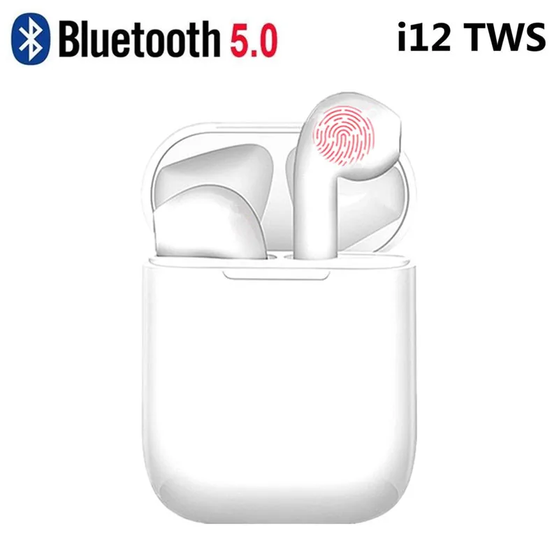 I12 TWS Bluetooth наушники сенсорные беспроводные 5 0 мини гарнитура для всех смартфонов