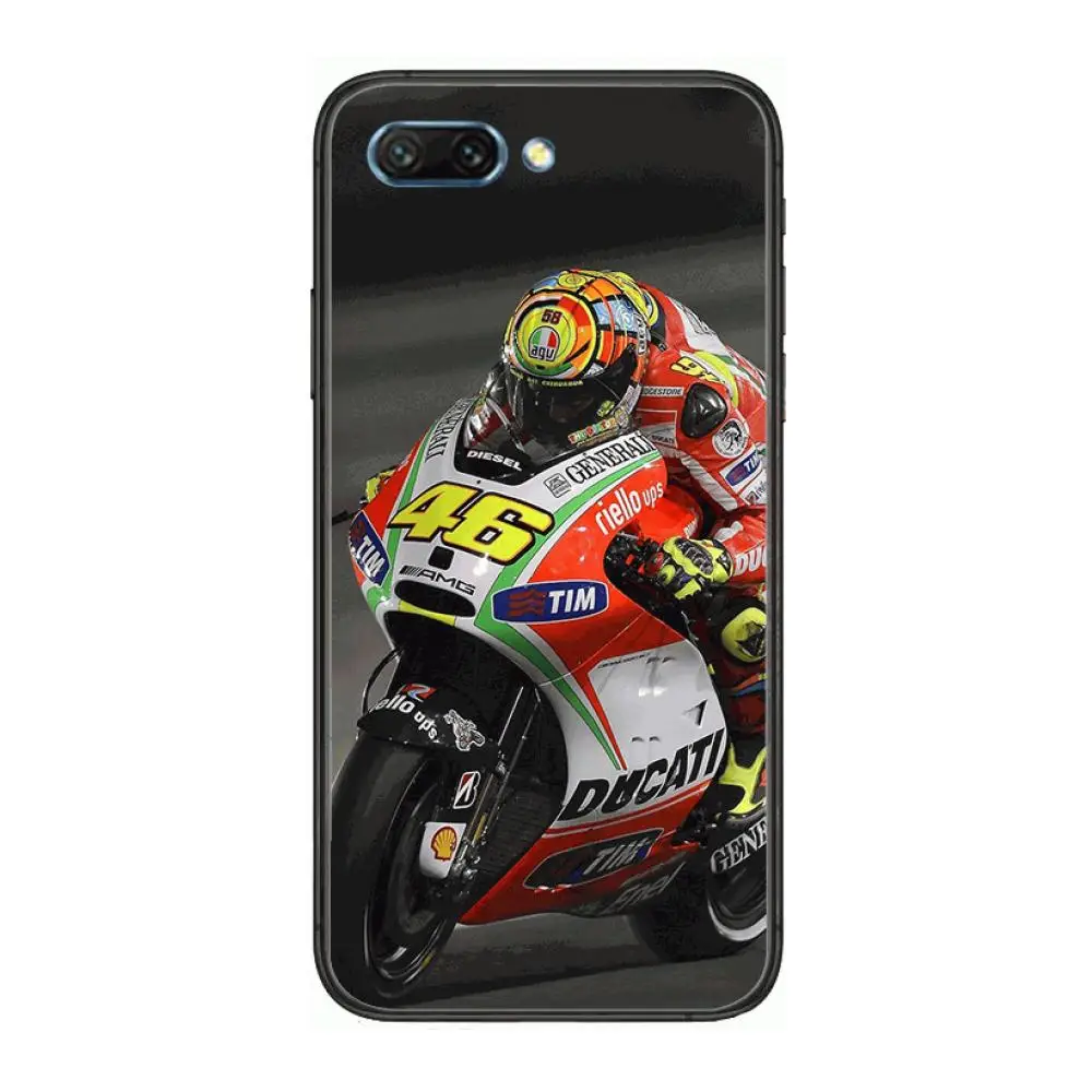 

Motorcycle racer style clear Phone Case For Huawei Honor 10 9 8 7 N Pro Lite A C RU Black Etui Coque Hoesjes comic fashion