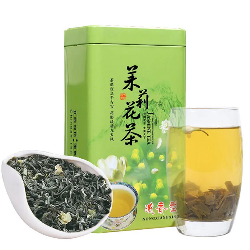 

2021 жасминовый чай зеленый Жасмин Китайский чай зеленый натуральный цветок 250 г