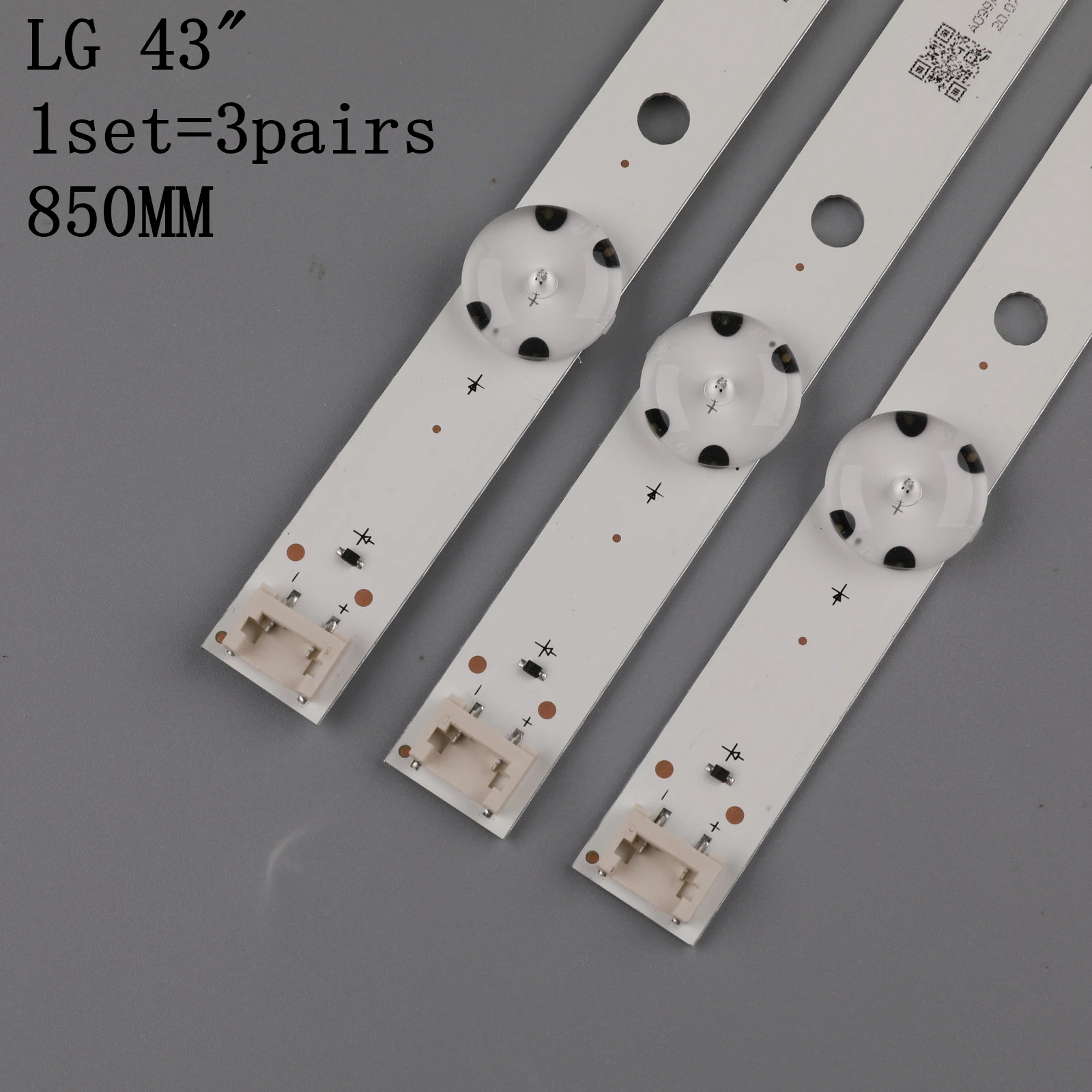 Светодиодный Подсветка полоса 8 лампа для LG Innotek 43 дюймов UHD 1Bar 24EA 43uh619v 43UH610V 43UH6030 UF64