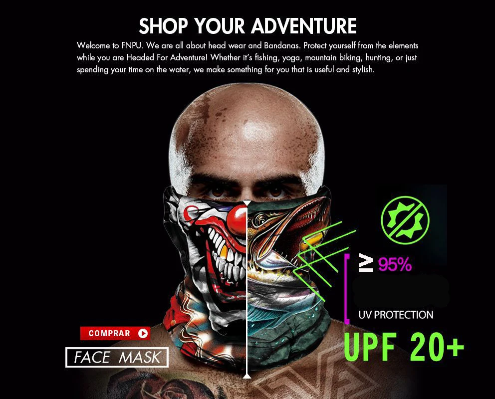 3D Косплэй маска для лица треккинг бесшовная бандана Велосипедный спорт дышащая