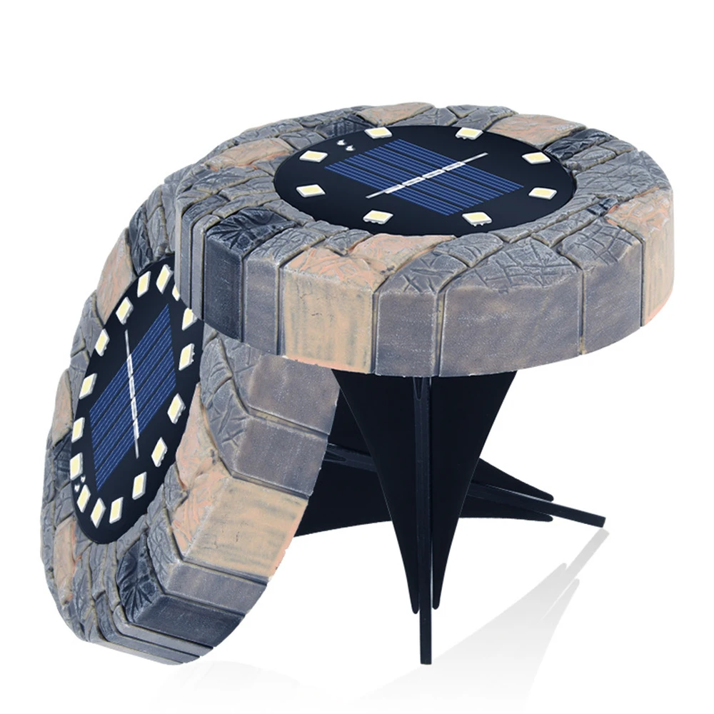 Водонепроницаемый 16 LED Солнечный сад газон двор лестница под землей Пейзаж