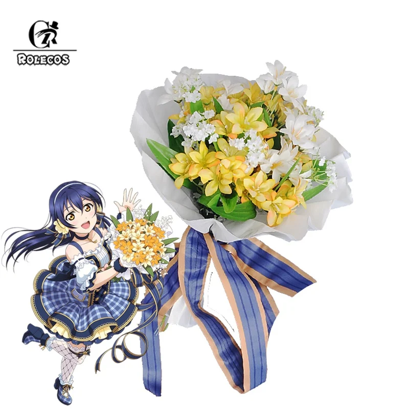 ROLECOS Lovelive Flower Bouquet Cosplay Flowers Yazawa Nico Nozomi Tojo Eli Rin Cosplay love live Bouquet Sonoda Umi Kotori Maki