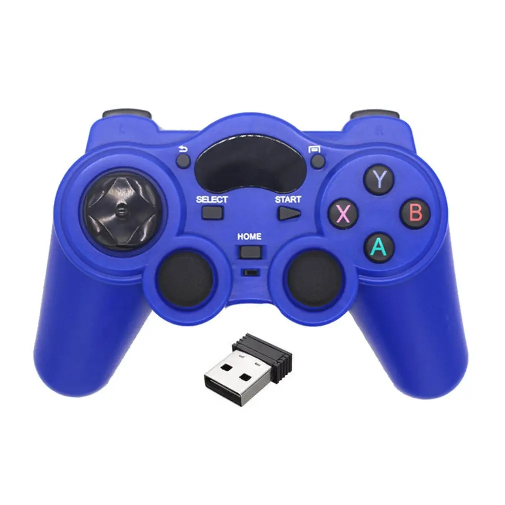 blue with usb otg Смартфон с беспроводной ручкой геймпад для Android телефона/ПК компьютера/PS3/tv Box джойстик 2,4G джойстик игра Удаленная панель - Цвет: blue with usb otg