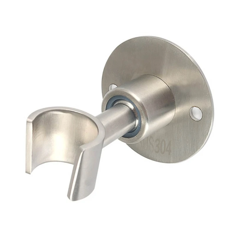 

Stainless Steel Shower Head Holder Adhesive Adjustable Handheld Bathroom Shower K0AB