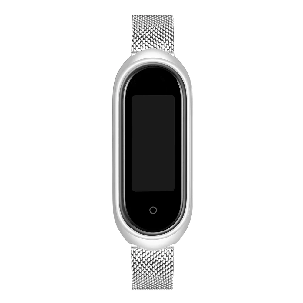 Металлический ремешок для Mi Band 6 5 4 3 браслет на сменный Браслет из нержавеющей