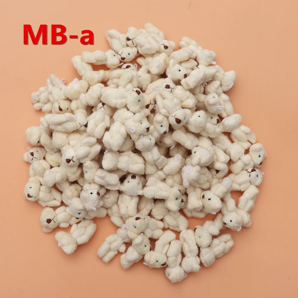 100 шт оптовая продажа мини 4 0 см шарнир плюшевый мишка мягкая игрушка кукла