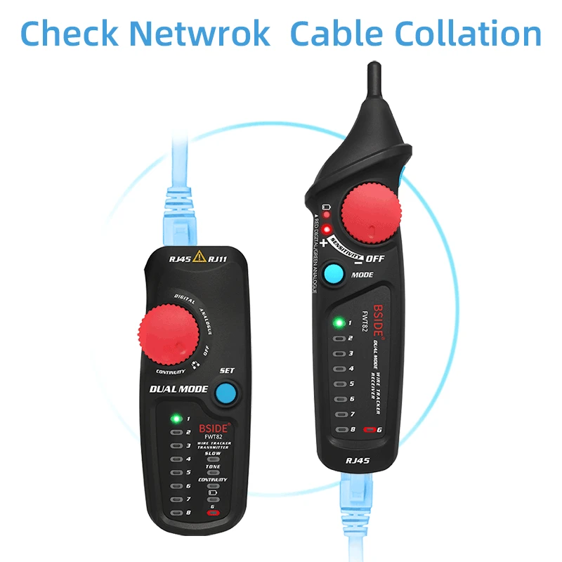 BSIDE FWT82 двойной режим сетевой кабель трекер RJ45 RJ11 провода Тонер Ethernet LAN Tracer