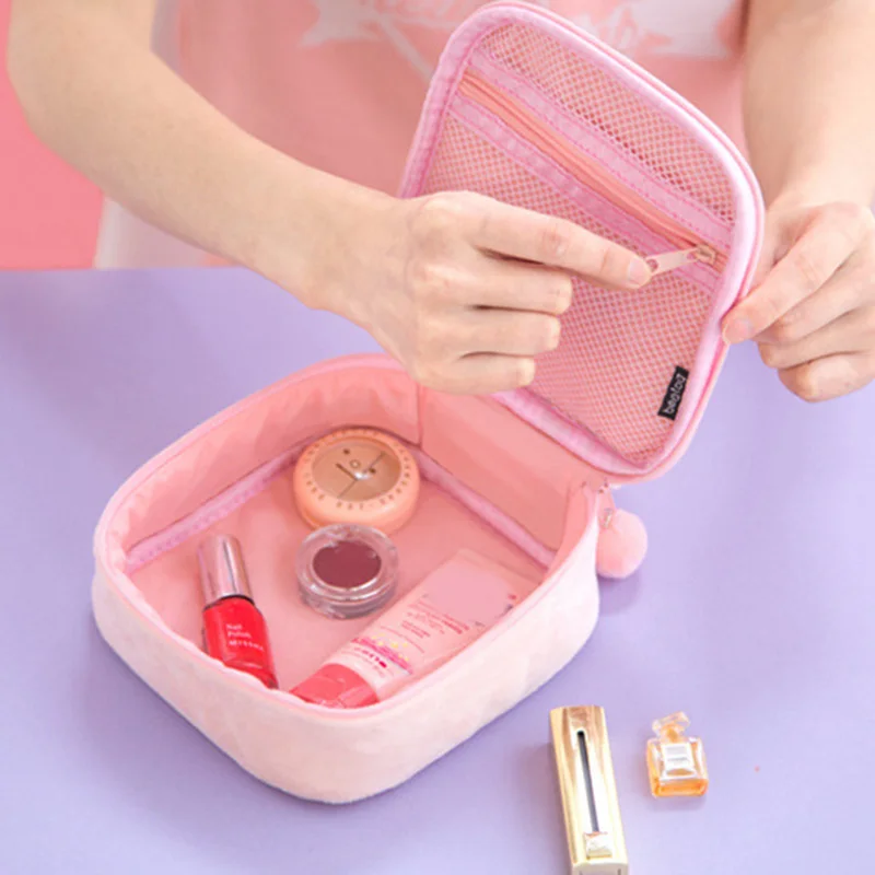 Косметичка с милым Кроликом мини сумка мультяшным медведем для девочек