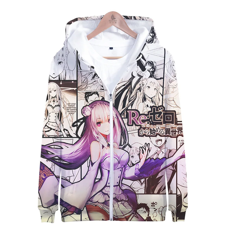 Re нулевой толстовка куртка с капюшоном и застежкой-молнией Пальто Толстовка для