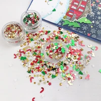 26g multicolor christmas sequins scrapbook accessories craft for diy embossed paper card stamps decoration paste sequin accessor