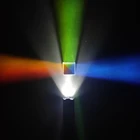 Дихроическое стекло 22 мм, оптическая Призма Цветовая призма, четырехсторонсветильник свет K9, кристалл для обучения, экспериментов, лазерный куб, радужное стекло