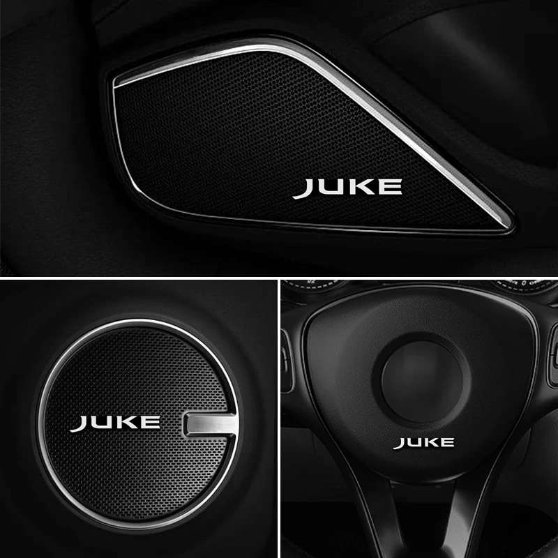 10 шт. 3D алюминиевый динамик стерео значок эмблема наклейка для Nissan JUKE аксессуары