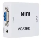 Мини-конвертер VGA-HDMI-совместимый, VGA2HDMI, видео-бокс, аудиоадаптер 1080P для ноутбука, ПК, HD ТВ проектора, ТВ, портативный