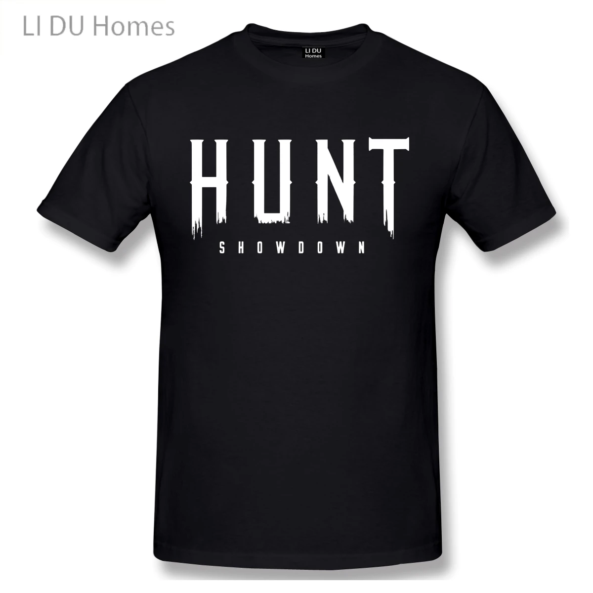 

LIDU Cool Game Hunt Showdown T Shirt Oversized O-neck Cotton Short Sleeve Custom T Shirt Men