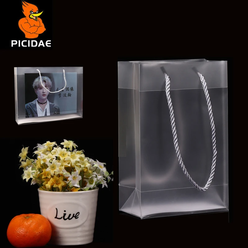 Полипропиленовый матовый прозрачный жесткий пакет для рук пластиковая