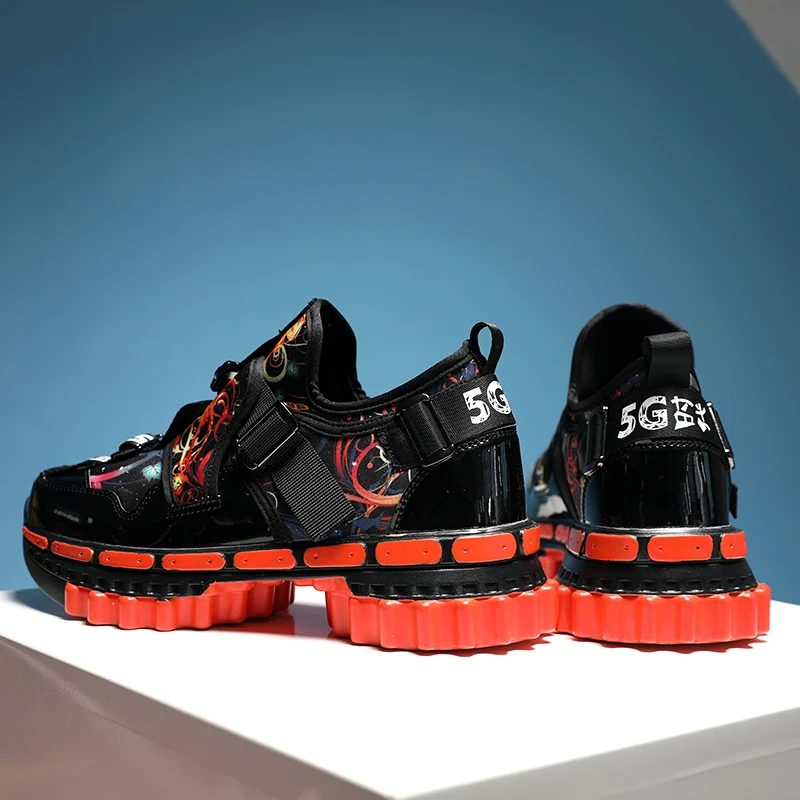 Кроссовки мужские для бега на толстой подошве увеличивающие рост 6 см 5G |