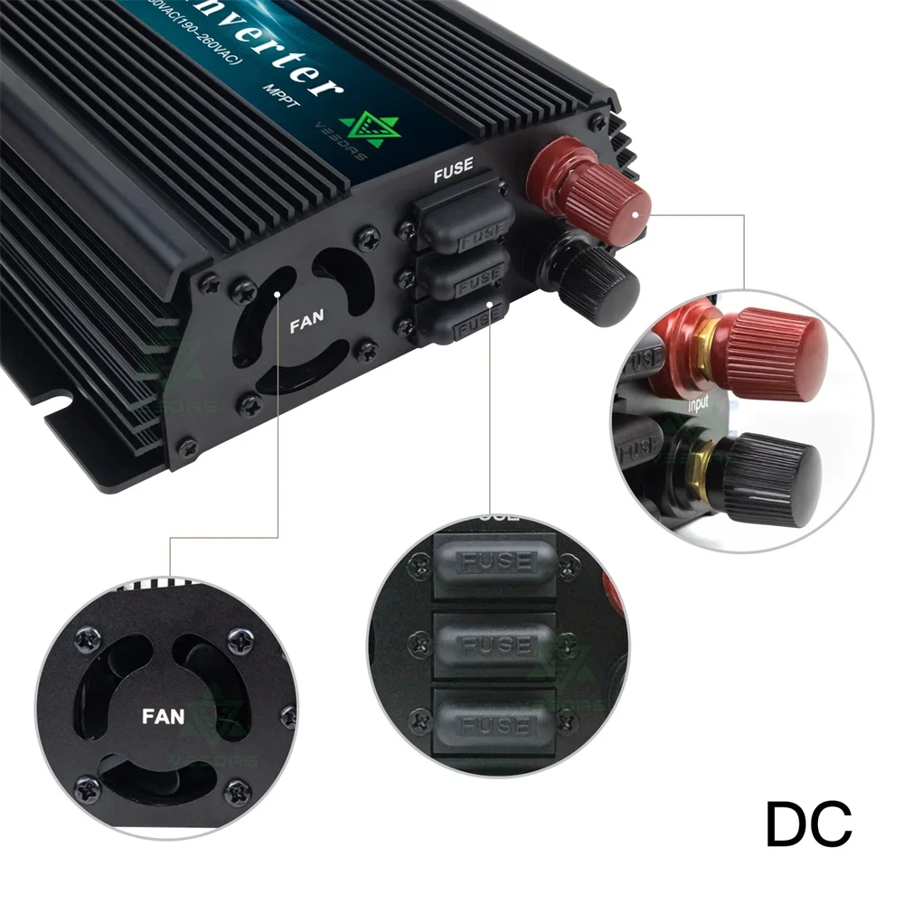 Solar na Saída Pura da Onda Gerador de Vento da Bateria 220vac do Inversor do Laço da Grade para o pv do Gerador Casa Mppt Inversor Senoidal 110v de Vento da Bateria 12v 24v 18v 36v Cheap Inversores solares