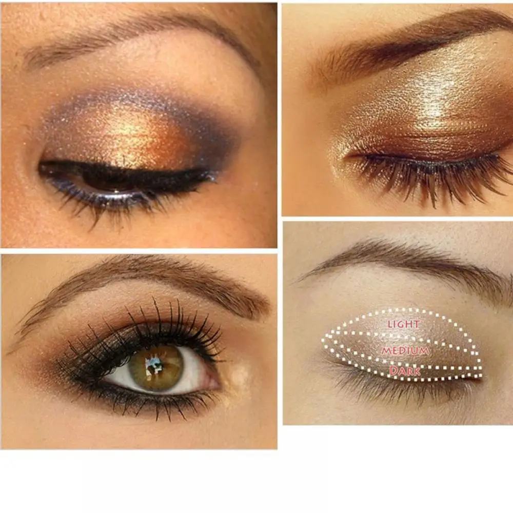 3 цвета Для женщин тени для век палитра создания дымчатого матовые Палитра