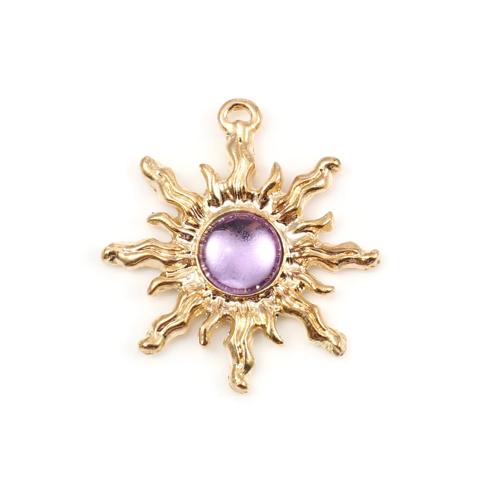 

Fashion Galaxy Charms Sun Gold Color Metal Multicolor Acrylic Pendants DIY Making Earrings Women Jewelry Gifts 29mm x 27mm,2PCs