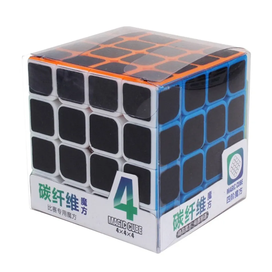 Yuxin наклейка из углеродного волокна 4x4x4 скоростной магический куб 4*4*4 Cubo Magico 4x4