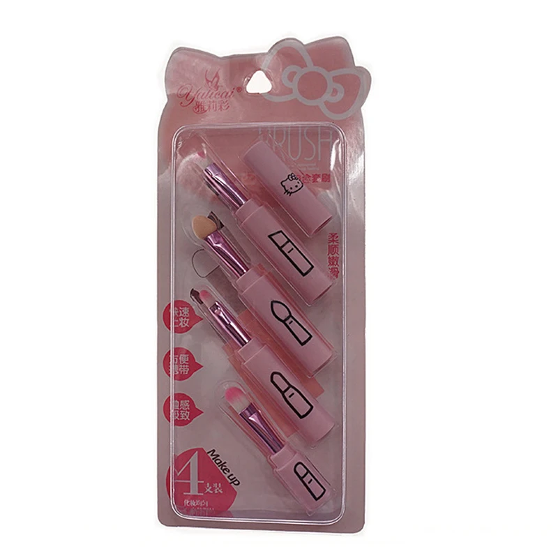 Тёмно розовый hello может подсоединиться глаз или надписью mini Кисточки для макияжа