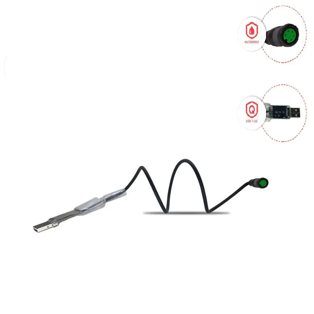 

5-контактный USB-кабель для программирования электровелосипеда Bafang BBS01 BBS02 BBSHD, запрограммированный кабель среднего привода 58 см, аксессуары д...