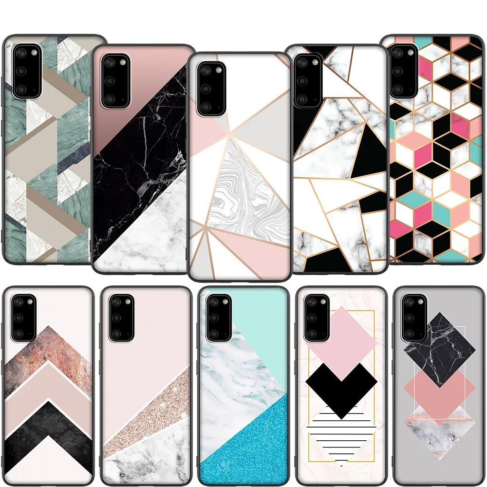 Lavaza Geometric Marble Soft Case for Samsung Note A3 A5 A6 A7 A8 A9 A10s A20s A30s A40s A50s 10 A70 8 9 J6 Plus | Мобильные