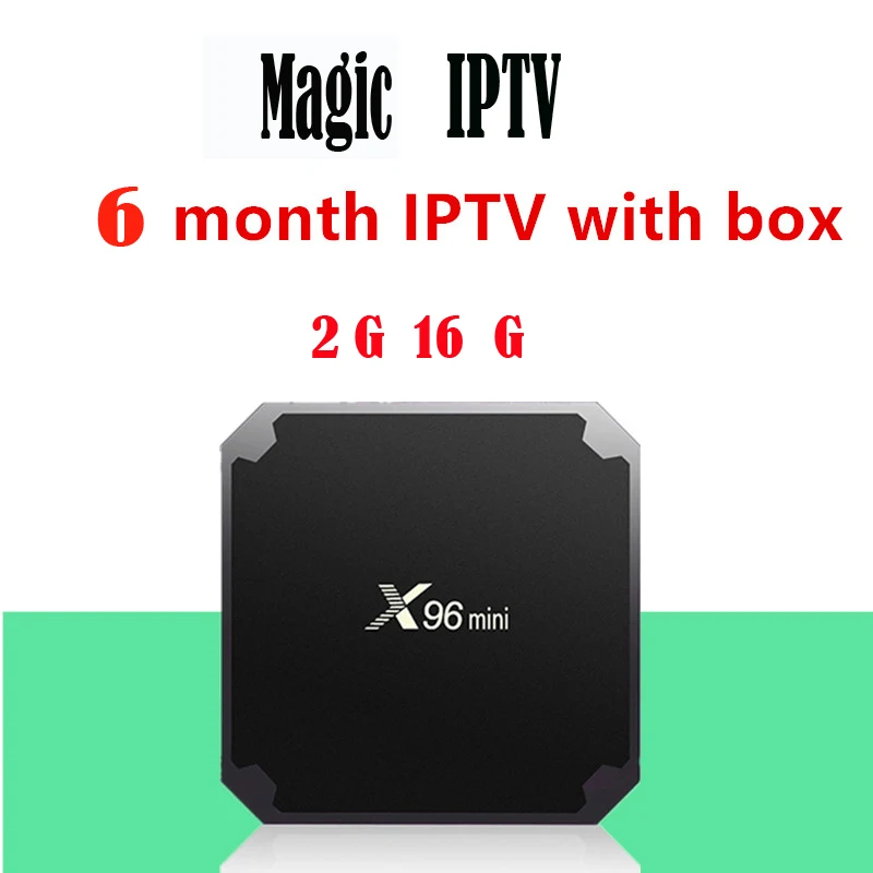 X96Mini Android tv Box 1 год французский IP tv M3U подписка Франция Италия арабский Бельгия Испания Швеция Португалия Smart IP tv Box - Цвет: 2G 16G With 6M IPTV