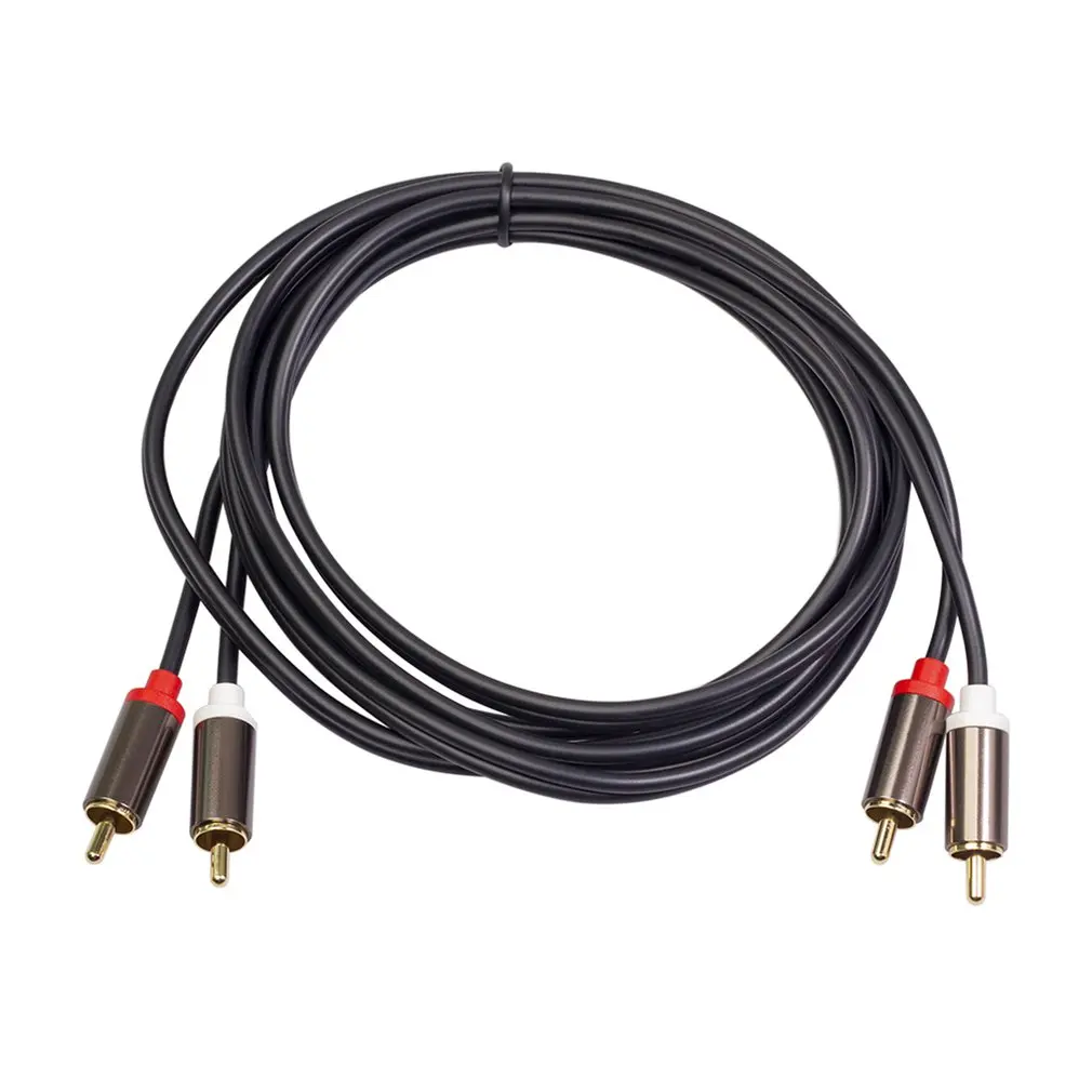 

RCA Audio Cable Jack 2Rca To 2 Rca Cable 5mm Jack to 2Rca Male Splitter Aux Cable for TV PC headphone Amplifier DVD Speaker Wire