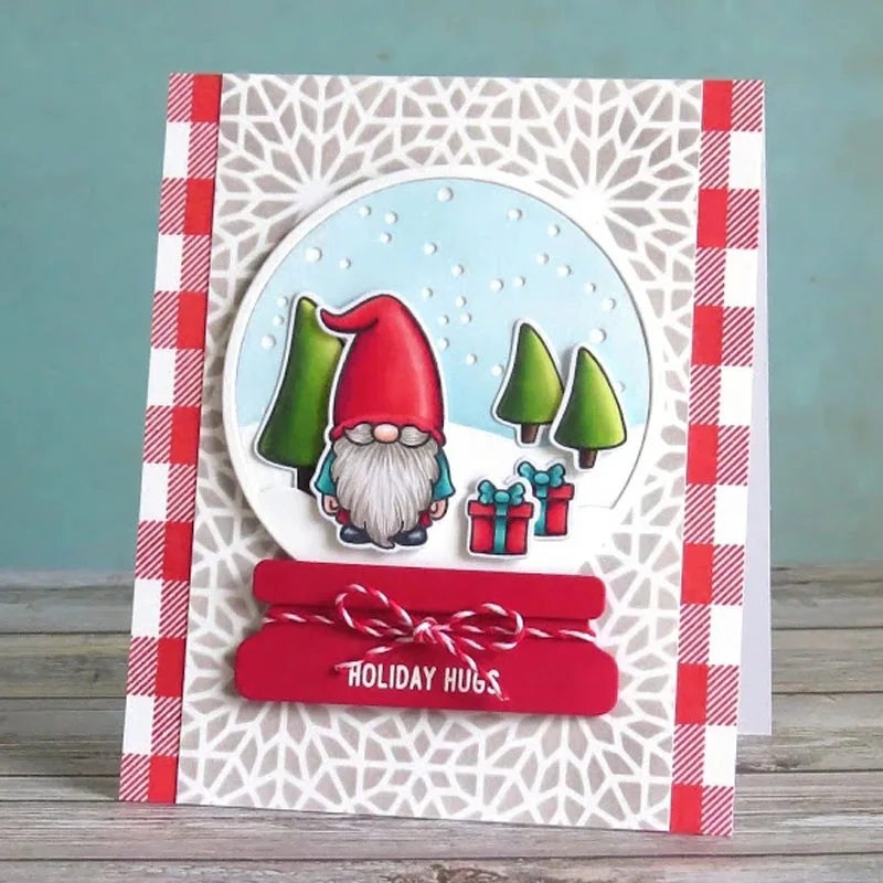 Металлические режущие штампы для скрапбукинга и создания карт в круглой оправе