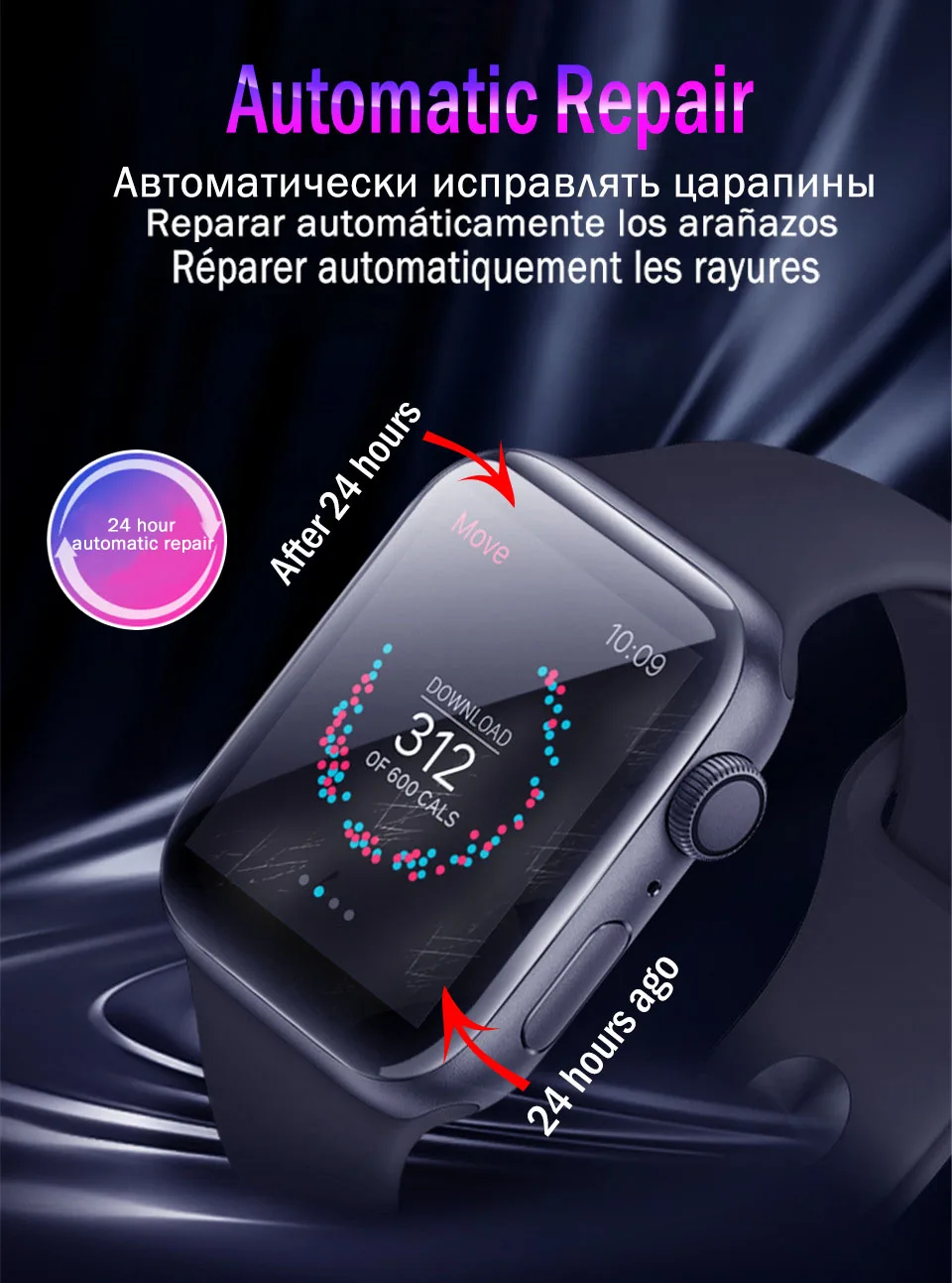 15D изогнутая Гидрогелевая пленка для Apple Watch 38 мм 40 мм 42 мм 44 мм Защитная пленка для часов 38 40 42 44 мм без стекла