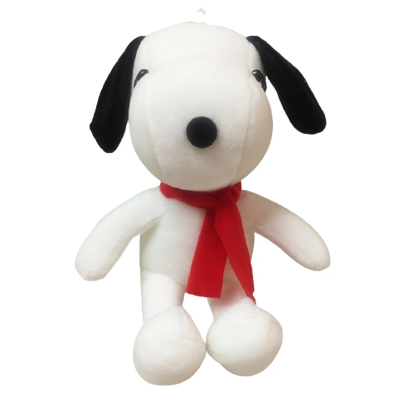 

20cm Red Scarf Snoopy Series Super Soft Baby Plush Toys Cute Soothing Toy Dog Children Plush Toy Birthday Gift