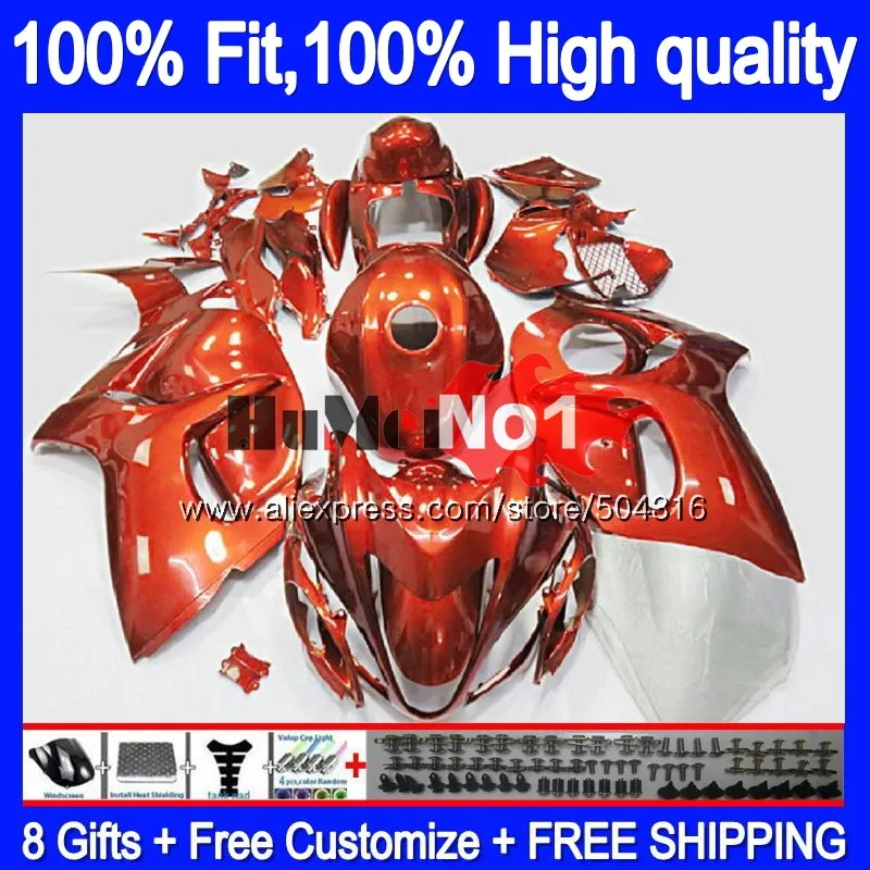 

Injection For SUZUKI Hayabusa GSXR 1300 GSXR-1300 29MC.80 GSXR1300 2008 2009 2010 2011 2012 08 09 10 11 12 Gloss orange Fairing