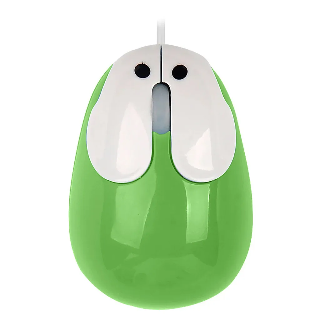 GN Новинка 800 dpi 3D оптическая USB Проводная мышь милый мультфильм кролик мышь raton ordenador con кабель для детей девочек игровая мышь z0725 - Цвет: GN