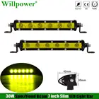 Автомобильный желтый фонарь для внедорожника 30 Вт 7 дюймов тонсветильник светодиодный фонарь прожектор для внедорожника 4x4 грузовик UTV задний фонасветильник заднего хода прожектор для вождения противотуманная фара