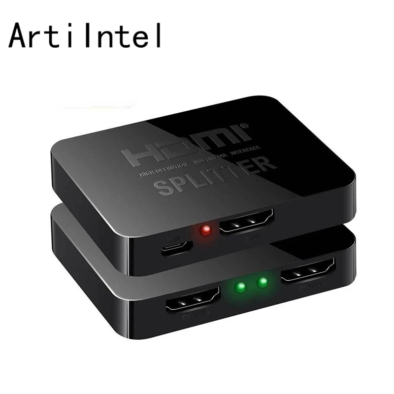 HDMI 1 в 2 Выход 2 к* 4 к 1x2 HDCP усилитель сигнала для зачистки HDMI Разветвитель переключатель 1 вход 2 выхода 4 к HDMI коммутатор для ПК ноутбука