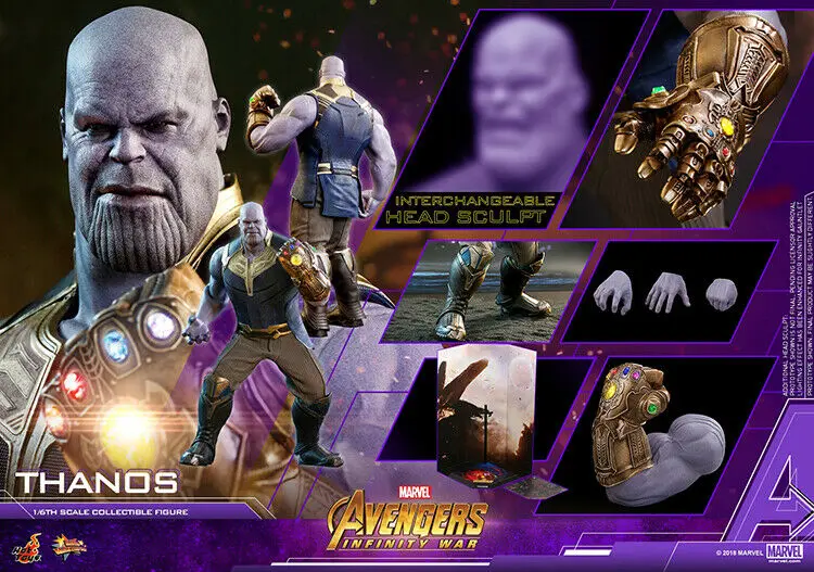 Горячие игрушки MMS479 Мстители 3 Infinity War Thanos 41 5 см 1/6 фигурка | Игрушки и хобби
