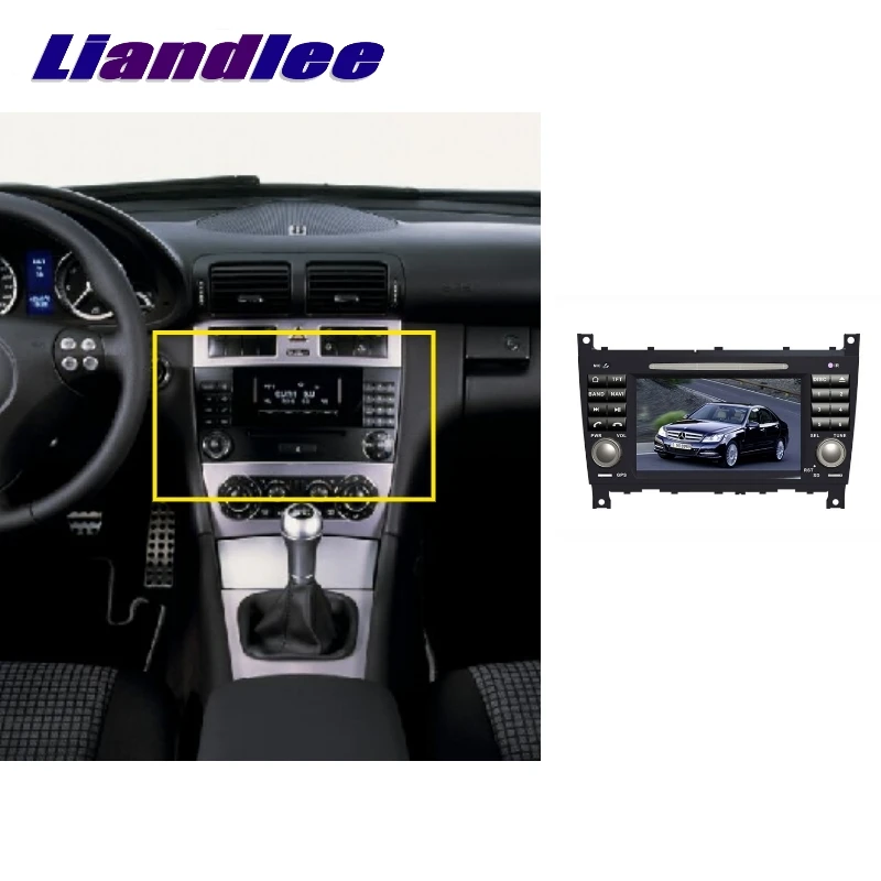 Автомобильная Мультимедийная система LiisLee для Mercedes Benz MB C W203 facelift с GPS звуком Hi Fi