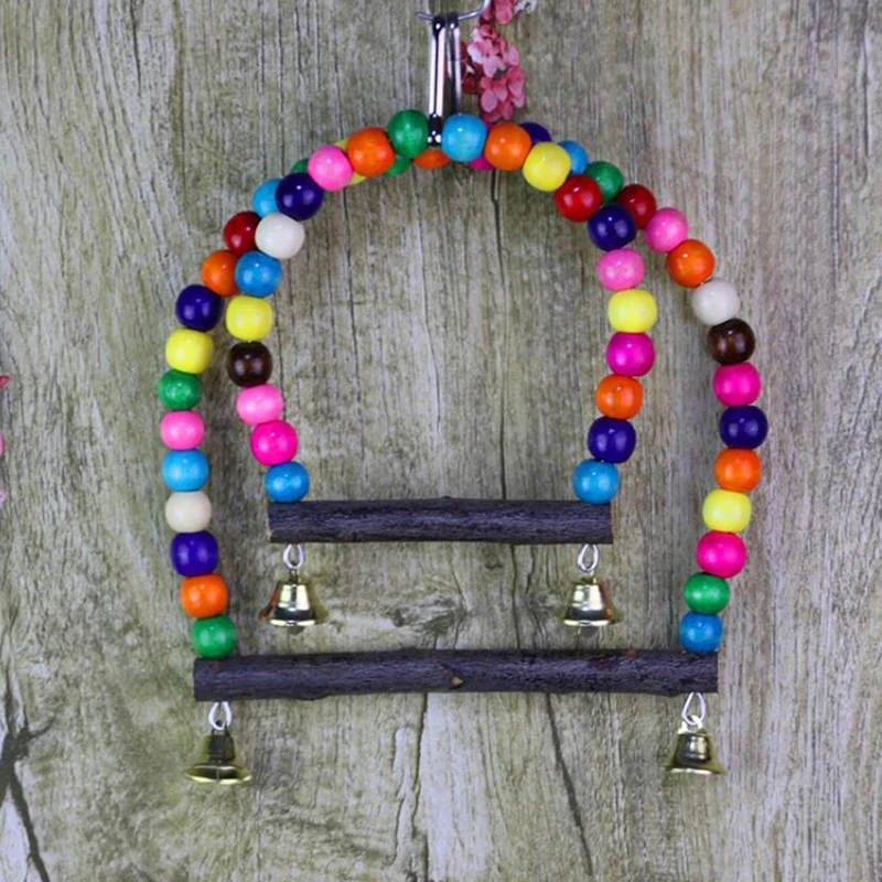 Милая игрушка для питомца попугаи подставка птиц вертлюжная лестница