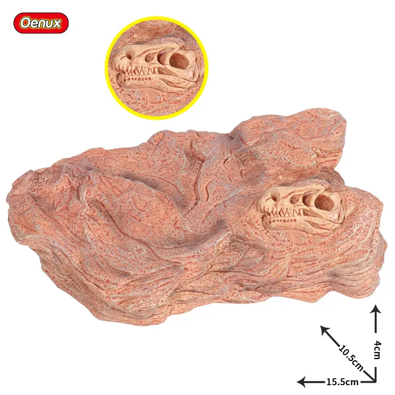 without box Oenux динозавр Юрского периода платформа Моделирование T-Rex Dinosaurio мир модель фигурки DIY база Коллекция украшения детские игрушки - Цвет: without box