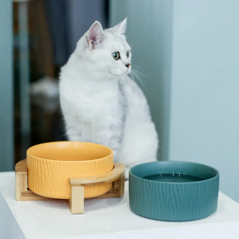 

Ceramic Cat Food Bowl Drinking Bowl Protect Cervical Spine Dog Bowl Large Pet Bowl Pet Supplies