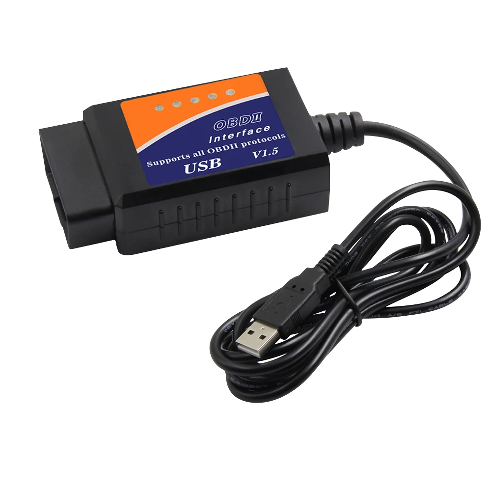 Original OBD2 Scanner elm327 v1.5 USB PIC18F25K80 Auto diagnostics scanner code reader ELM 327 V1.5 for FORScan | Автомобили и