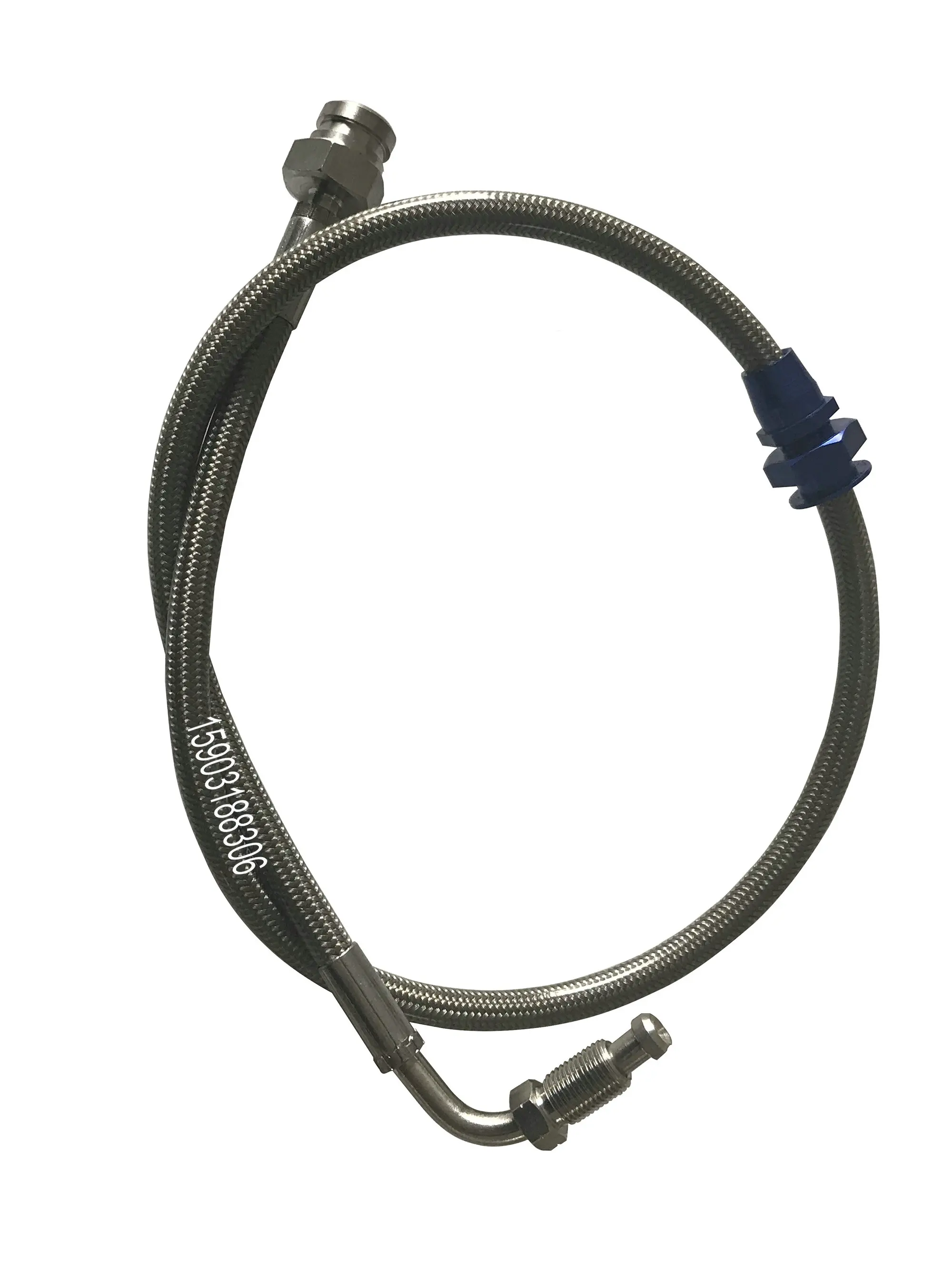 Фото Auto Spare Parts Motorcycle Brake Line Stainless Steel Braid PTFE Pipe With Stainless Steel Material Fittings №2