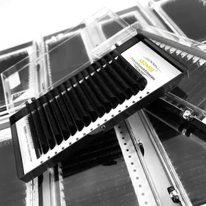 Ресницы Накладные ABONNIE из искусственной норки, отдельные матовые черные супер мягкие для макияжа, 16 рядов